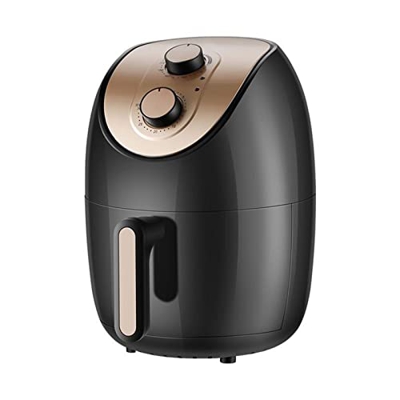 YHQKJ Freidora de Aire para el hogar, Chips de Gran Capacidad, Horno electromecánico con Cesta Antiadherente Lavable para lavavajillas, Tipo Perilla N