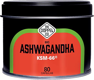 Ashwagandha KSM-66 ® Ecológica | 80 Cápsulas | 600mg | Withania Somnifera | 30mg Withanólidos | Vegano | Sin Aditivos - Sin Plástico | Certificación E