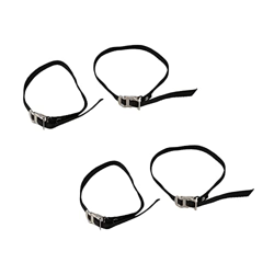 Toranysadecegumy 4 bicicletas de carretera/bicicleta de montaña pedal de repuesto Ciclo correas de pie negro nylon ajuste de seguridad características