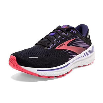 Brooks Adrenaline Gts 22, Zapatillas Para Correr Mujer, Negro (Black), 40 EU