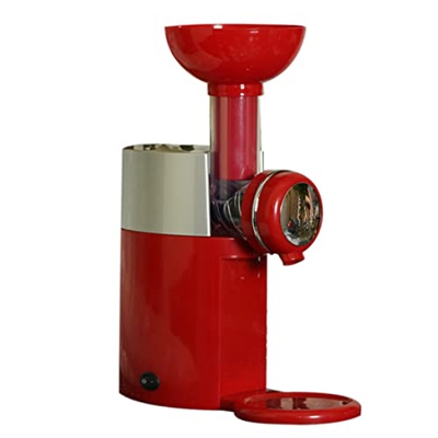 GANMEI MáQuina AutomáTica de Postres de Frutas Congeladas MáQuina de Helados de Frutas MáQuina de Batidos Rojo Enchufe de la UE