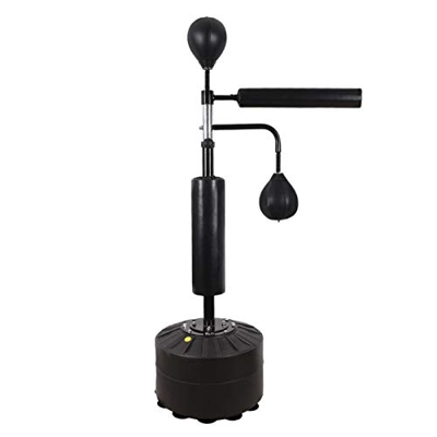 Saco De Boxeo Pesado con Soporte Barra Reflectante De 360 °, Juego De Bolas De Boxeo Profesional para Niños Saco De Boxeo De Pie Libre, Saco De Veloci