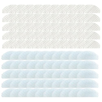 Eyeref piezas de vacío Accesorios 100 Pack desechables fregona almohadillas para Ecovacs Deebot Ozmo T8 AIVI T9 AIVI Robot Aspirador (color: blanco 1)