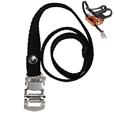 Stronrive Correas para los Dedos de los pies de la Bicicleta - Correas para Pedales de Bicicleta estática extralargas - Pedal Clips Correa Antidesliza