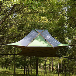 ZIRUIGONG Tienda de campaña para Colgar en la casa del árbol Hamaca para Acampar para 2 Personas, con Gasa y Cubierta para la Lluvia, fácil de Instala características