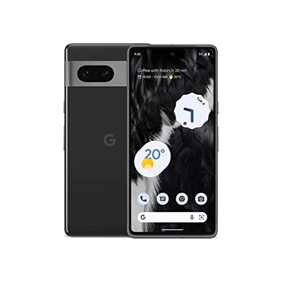 Google Pixel 7: smartphone 5G Android libre con objetivo gran angular y batería de 24 horas de duración, 128GB, de color obsidiana