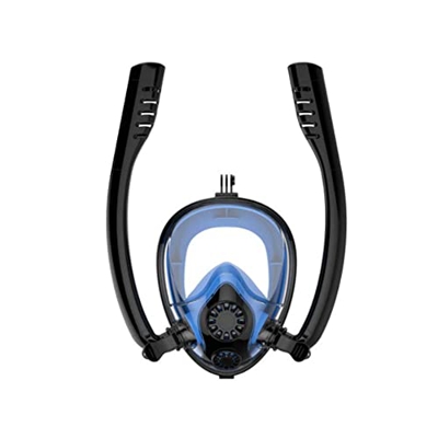 NIVOK Gafas de Buceo-Snorkel Máscara de Buceo antivaho Full Dry Snorkel Adult HD Revestimiento Impermeable Hombres y Mujeres Máscara de natación Másca