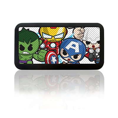 ERT GROUP Patrón de Marvel con Licencia Avengers 002 Altavoz Bluetooth, Altavoz portátil de 3 W, micrófono Integrado y Radio FM, Ranura para Tarjeta M