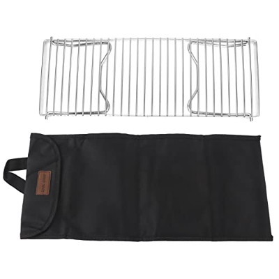 Natudeco Plegable Fogata Barbacoa Portátil Acero Inoxidable Rejilla Rejilla Rejilla para Aire Libre Acampar Senderismo Cocina Reunión Familiar Celebra