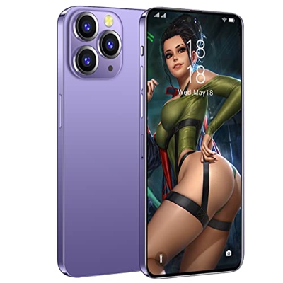 Roytil i14proMax 256GB Teléfono móvil expandible, 8GB ROM Teléfono móvil Gratuito Android 12.0 Teléfonos móviles Dual SIM/GPS/Face ID 5800mAh Batería 