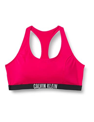 Calvin Klein Bralette Racerback-RP-Plus Parte Superior de Bikini, Royal Pink, XL para Mujer