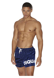 DSQUARED2 Bañador Boxer con Logo para Hombre Modelo D7B8P4060 (50, Azul) precio