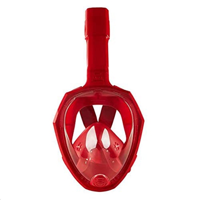 NIVOK Máscara de Buceo Plegable de Segunda generación Completamente Seca, máscara de Buceo de Silicona para niños y Adultos, Traje de esnórquel, Rojo 