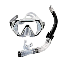 NIVOK Gafas de natación Máscara de Buceo Juego de Snorkel seco PVC Snorkel Amarillo, Rosa, Azul, Negro Equipo de Equipo Pc en oferta