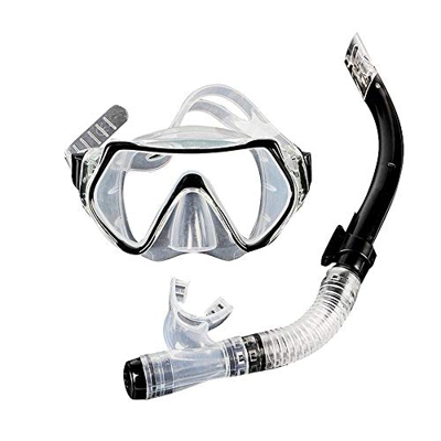 NIVOK Gafas de natación Máscara de Buceo Juego de Snorkel seco PVC Snorkel Amarillo, Rosa, Azul, Negro Equipo de Equipo Pc