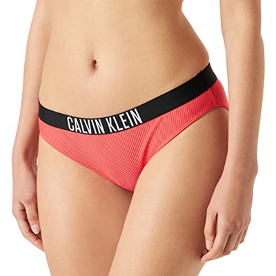 Calvin Klein Kw0kw01901 Bikini Swim, Coral Crush, L para Mujer
