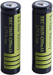 High Capacit 18650 4200 Mah 3.7V Li-Ion Akku, Wiederaufladbar Für Mikrofon Power Bank Projektor Kamera Video Türklingel Fernbedienung, 2St precio
