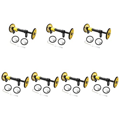 INOOMP 7 Juegos de Estante Fácil de Oro Y Barra Telescópica Ruedas Traseras de Rueda Fácil Accesorios de Repuesto para Bicicleta Plegable Rueda de Car