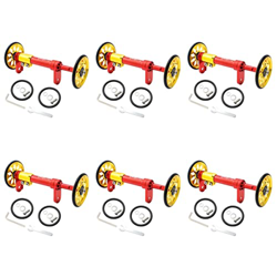 INOOMP 6 Juegos de Pernos Varilla Bicicleta Portaequipajes Telescópico de Ruedas Rojas Easywheel Soporte Plegable Rojo Accesorios Compatibles Traseros precio