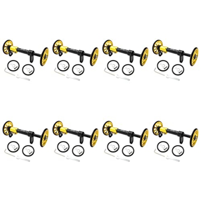 VORCOOL 8 Juegos de Soportes para Accesorios de Portaequipajes Barra de Pernos Telescópicos Ruedas Plegables de Extensión Carga Y Rueda Trasera de Bic
