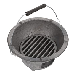 Operitacx Mini Parrilla de Carbón Estufa de Camping Estufa de Barbacoa Portátil de Hierro Fundido Parrilla Hibachi Japonesa Parrilla Yakitori Parrilla precio