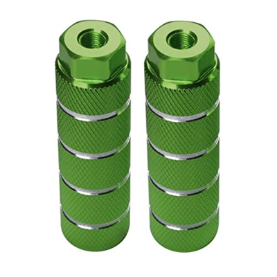 DOMIRE 2 Paquetes Pedales De Aleación De Aluminio Sin Deslizamiento (Verde), Pedales BMX De Aleación De Aluminio Sin Deslizamiento