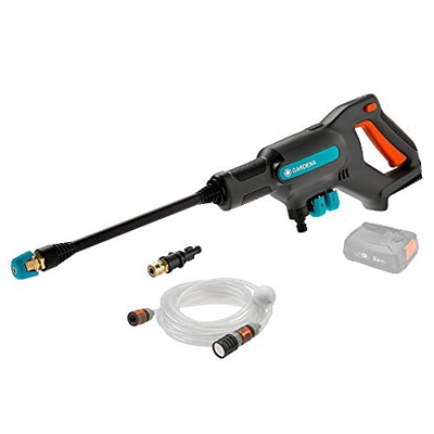 Juego GARDENA Limpiador inalámbrico de presión Media AquaClean 24/18V P4A, presión máx. 24bar, Incluye Limpiador inalámbrico de presión Media AquaClea