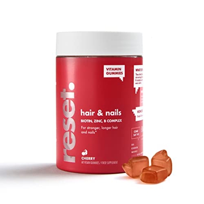 Vitaminas para el cabello veganas | Fortalece, Crece el Pelo, Previene la Caída | Biotina 900 μg, Multivitaminas, Zinc | Sin Azúcar Añadido | Sin Glut