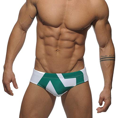 STaemin Cosplay Ropa Interior Bañador de triángulo para Hombre, Traje de baño Sexy Europeo y Americano, Pantalones Cortos Estampados-Verde_2XL