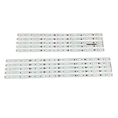 DCALU Kit 10pcs DIRIGIÓ Barra de retroiluminación Apta for LG 65UJ6200 65UJ620V CRH-A6530300508R72H CRH-A6530300507L72H CRH-A6530300508L72H Tiras de l