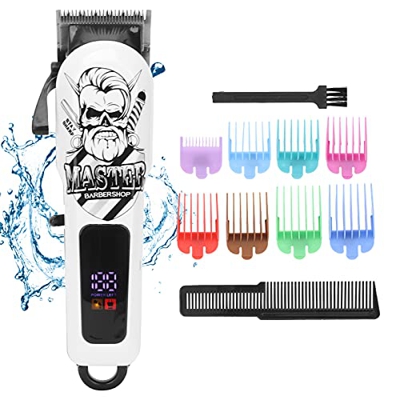 Cortapelos Eléctrico, Cortapelos Y Recortador Recargable Inalámbrico, Afeitadora de Pelo con Aceite USB, Kit de Aseo Profesional para Hombres, Mujeres