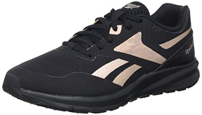 Reebok Runner 4.0, Zapatillas de Deporte Mujer, Black/Black/Rose Gold, 40 EU