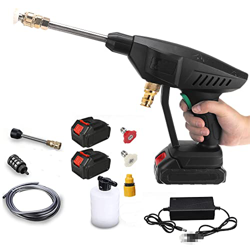 Pistola de lavado de agua de litio, pistolas de agua de alta eficiencia de alta presión, filtro incorporado, motor autoaspirante y fuerte, portátil pa en oferta
