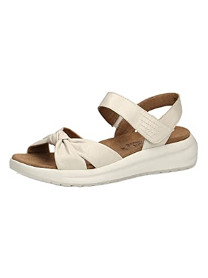 CAPRICE 9-9-28719-28, Sandalias Planas Mujer, Offwhite Perl, 42 EU