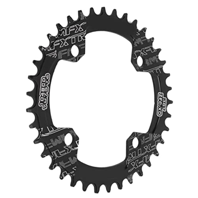 Janzoom Plato, Reduce el Ruido Anillo de Cadena único Ancho Y Estrecho Reduce la Carga Fuerte para Bicicletas de Montaña para Bicicletas de Carretera(