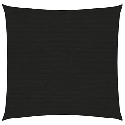 Toldo de 160 g/m Negro 6 x 6 m HDPE-Home & Garden Garden Garden Outdoor Living Paraguas y parasoles al aire libre