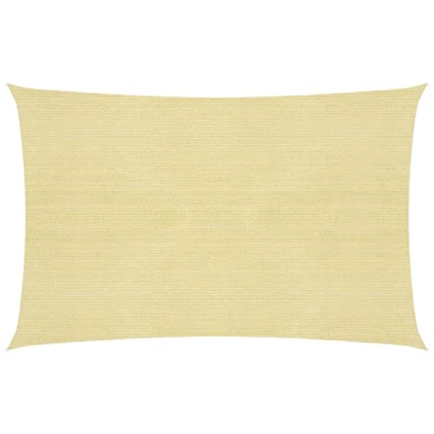 Toldo de 160 g/m Beige 3x4 m HDPE-Hogar y Jardín Jardín Jardín Exterior Living Paraguas al aire libre & Sombrilla