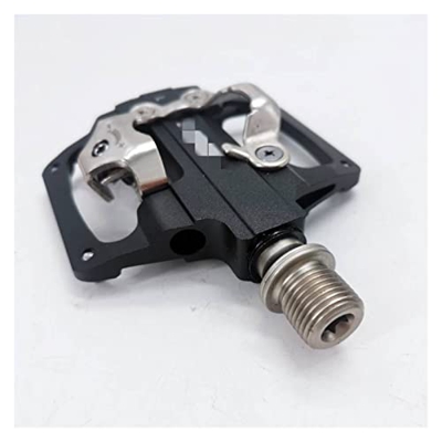 Pedal de bicicleta de montaña Nueva aleación de aluminio Negro DU + Rodamiento MTB Mountain XC Clipless Bike SPD Bicicleta Ciclismo Pedales Inc Cleats