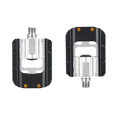 Pedal de bicicleta de montaña Pedales Plegables for Bicicletas Pedales de Aluminio Universales Antideslizantes Pedal Plegable 9/16 Compatible con Bici
