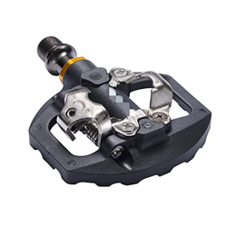Pedal de bicicleta de montaña SPD-108 Mountain Lock Pedal y Flat Pedal de Doble Uso sin conversión Aleación de Aluminio Autoblocante Compatible con Sh precio