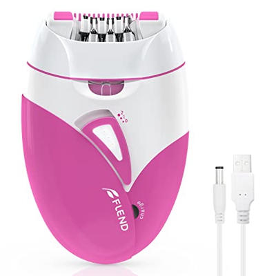 Depiladora Facial Mujer, Mini epilier de Electricidad con luz LED, Recortador de Bikini para la Cara de la Mano del Cuerpo de la Cara con Bikini