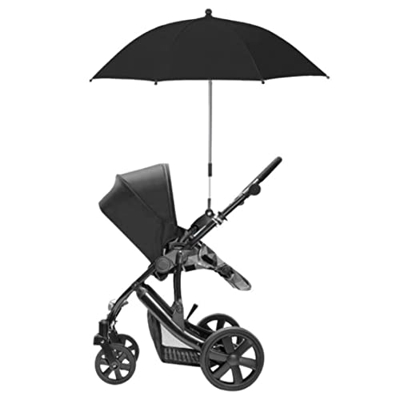 Murezima Paraguas de Silla con Abrazadera, Silla de Playa Universal para Paraguas protección UV para Paraguas para cochecitos, sillas de Ruedas, silla