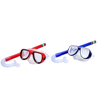 HEAYEEl Conjunto de Snorkel para Equipo de Buceo Conjunto de Gafas de Snorkel de Buceo Equipo de Snorkel Semiseco para Niñas
