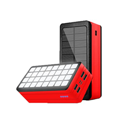 YXWJ Banco de energía Solar de 50000 mah para Acampar al Aire Libre Banco de energía del teléfono Cargador portátil Batería Pantalla Digital Powerbank en oferta