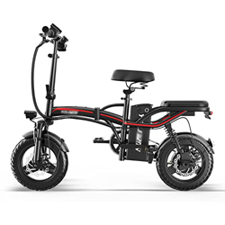 IOPY Bicicleta Eléctrica, 14" Ebike para Adultos 400W Motor, Bicicleta Urbana con 8 Amortiguadores Y Batería Extraíble para Los Senderos Selva,Nieve,P en oferta