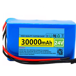 Batería de Bicicleta Eléctrica 24V 30A Batería Recargable de Iones de Litio con BMS + Cargador batería para e Bike para Scooter eléctrico ebike Power  en oferta