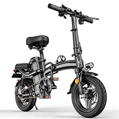 Bicicleta Eléctrica, Bicicleta Eléctrica 400W Para Adultos Bicicleta Motorizada Con Batería Extraíble, Bicicleta Eléctrica Montaña Largo Alcance Con 9