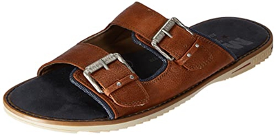MUSTANG 4152-704, Sandalias Planas Hombre, coñac, 43 EU