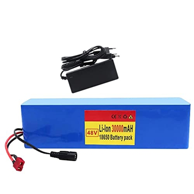 E-Bike Batería de iones de litio 18650 Ebike Bike Batería de litio 48v 30Ah con 54.6V 2A Cargador y BMS Junta de protección para bicicletas eléctricas