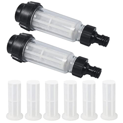 Lizaty Filtro de Agua Hidrolimpiadora, Limpiadora Lavadora a Presion Filtro Antical, Filtro de 3/4 Pulgadas con 6 Filtros + 2 Adaptadores, Compatible  precio